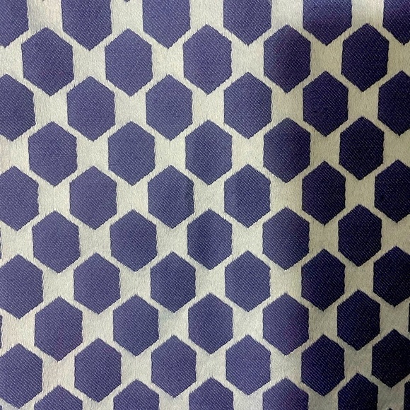 LOFT Outlet Short Skirt with Geometric Design, Periwinkle, Sz 2P - Picture 7 of 7